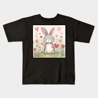 Sweet Bunny, Heart Kids T-Shirt